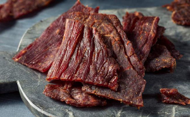 Homemade beef jerky