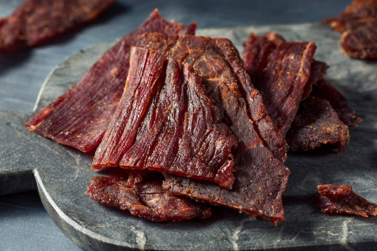 Homemade beef jerky